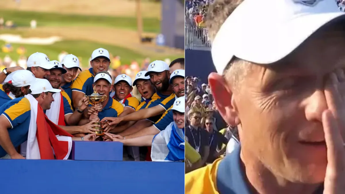 Luke Donald emotional after leading Europe to victory in thrilling Ryder Cup